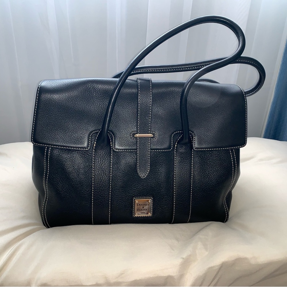 Dooney and Bourke Dillen Leather Priscilla Satchel. Classic, soft leather.